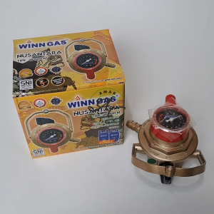 PAKET REGULATOR WINN GAS TIPE W 800 M NUSANTARA ANTI BOCOR + SELANG 2 / 3 LAPIS ANTI TIKUS FREE KLEM