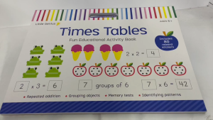 Little Genius Times Table Giant Book for Kids Fun Pad Educational Activity 64 Pages with 80 Reward Stickers Ages 6
