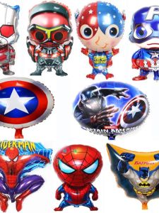 Balloons Alu Foil 18 Inch Captain Spiderman Iron Man Balloons League of Legends Balloons Balloons for Festive Gifts