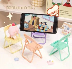 Mobile Phone Stand Desktop Chair Stand Adjustable Macaron Color Stand Foldable Shrink Decoration Tempat Letak Telefon