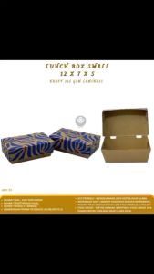 Paper Lunch Box Small Laminasi 265 Gsm Lunch Box S  (Isi 50 Pcs-LB5K153)