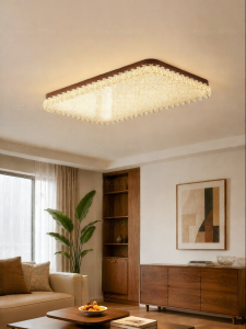FANCY LAMP CLUB | Modern Luxury Wood Grain Full Spectrum Eye-protective Ceiling Light