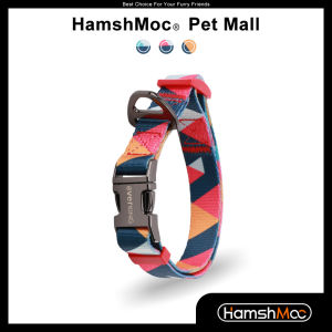 HamshMoc Dog Collar Heavy Duty Adjustable Pet Collar for Small Medium Large Dogs with Nylon Metal Buckle