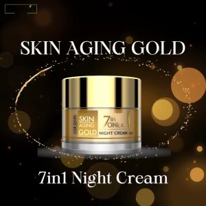 🔥 ส่งฟรี🔥 LUR SKIN 7 IN 1 GOLD NIGHT CREAM 10g (1แถม1) เซเว่นอินวัน โกลด์ ไนท์ ครีม ดูแลผิว 7 ประการ บำรุงผิวชั่วข้ามคืน กู้หน้าโทรมกลับมาแลดูสุขภาพดี