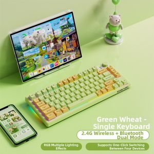 EWEADN | Bluetooth Triple-Mode Mechanical Feeling Silent Keyboard V75