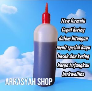 LEM KAYU SUPER REKAT PU POLOS 900GRAM SPESIAL KAYU BASAH DAN KERING