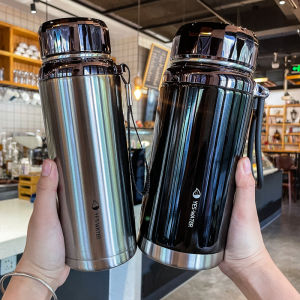 Túi Đựng Trà Bằng Thép Không Gỉ Dung Tích Lớn Di Động Ngoài Trời Cho Nam Và Nữ Học Sinh Túi Đựng Nước Xe Hơi Ấm Lâu