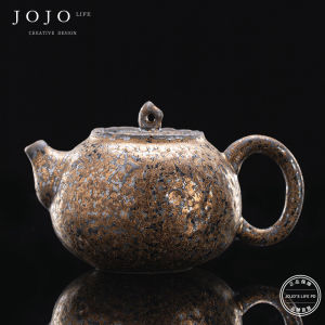 ZiQuanJian JOJOS L. PD. Golden Side Handle Ceramics Tea Set Gongfu Tea Pot Chinese New Style Handmade Non-handmade Color Glaze