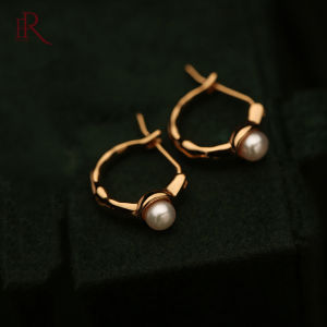 Frascati French Romantic Sweet White Stud Hoop Earrings Simple And Elegant Jewelry For New Women Girls Accessories