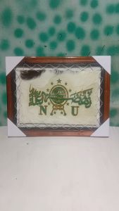 HIASAN DINDING LAMBANG NU POLOS UK 35X45 BINGKAI KAYU DEKORASI ISLAMI PAJANGAN ARAB