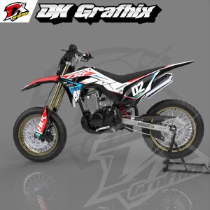 DECAL STIKER CRF 150L / CRF 450 / KLX GORDONS FULL BODY CUSTOM