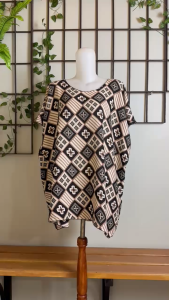 MUAT 80-100KG!! BAJU BALI ATASAN BLUS JUMBO WANITA LD 140 FIT TO 4XL SJ/ABSTRAK REAL PICT