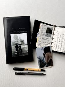 Black A6 Leather Notebook Detachable Student Daily Planner Calendar PU Cover Note Book Basic Packaging Universal Application