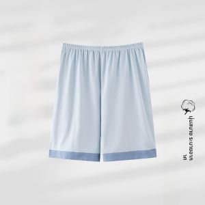 MiiOW | กางเกงขาสั้นผ้าฝ้ายแท้สำหรับผู้หญิง กางเกงขาสั้นฤดูร้อนบางระบายได้ดี นุ่มสบาย กางเกงขายาวลำลองสำหรับเดินเล่นในบ้าน