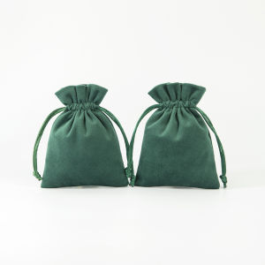 10pcs Velvet Anime Jewelry Organizer Small Gift Bags Drawstring Packaging Pouch For Women Rings Earrings Keychain Wedding Favor