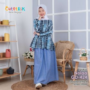 Ready!! Murah!! Setelan Rok Anak Nolaa 5-13 tahun gd 424 by Cutetrik