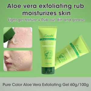 Aloe Vera Exfoliating Gel 100g Deep Cleansing Gentle Dead Skin Removal Natural Fruit Acid Gentle Aloe Vera Exfoliator