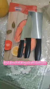 BỘ DAO 2 CHIẾC ECO FAMILY SUNHOUSE KS-KN2E1 - Lưỡi dao sắc bén Bề mặt mài lưỡi dao rộng