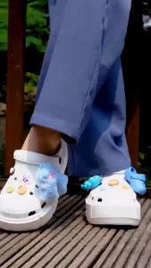 Sandal Baim Flip Flop Aksesoris 3D Bulu-Bulu Karakter Cute Bahan EVA Rubber Ringan Anti Slip 5016-5