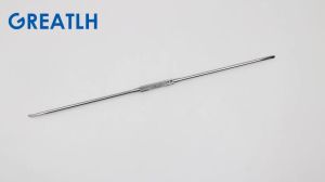 UBE Double Head Nerve Hook Spinal Periosteum Periosteal Stripper Bess Double Channel Orthopedic Instrument