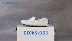 DECKS KIDS SEPATU ANAK FORMAL CASUAL VIERI PUTIH SIZE 22 sd 30
