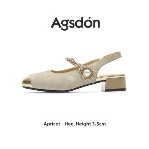 Agsdon | Comfortable Low Heel Mary Jane Sandals Female