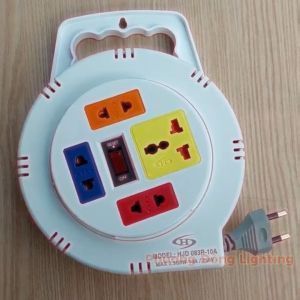 Ổ cắm điện tròn xoay tay Honjianda Mã 08 Dây 5m/10m - Hàng chính hãng