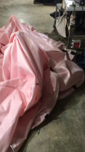 ผ้าใบ FL0-1 ขนาด 2x6 | 2X5 | 2x4 | 2x3 เมตร ผ้าใบถุงลมนิรภัย (แบบติดหู) ใช้บังแดดกันฝนหรือกันสาด