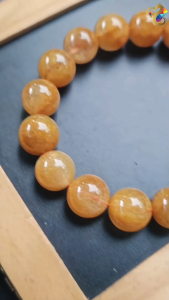 Collection Grade Old Mine Gold Rutilated Bracelet