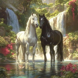 Jigsaw Puzzle for Adults 500/1024PCS Horse Animal Artwork Paper Puzzle Home Wall Decoration Gift Idea