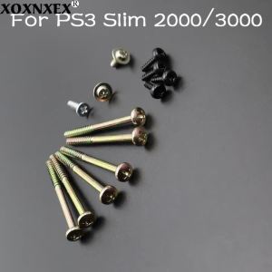 Bộ Vỏ Máy Ốc Vít Phụ Kiện Đầy Đủ Cho PS3 Slim 2000 3000 Sửa Chữa Máy Chơi Game Thay Thế Bằng Kim Loại Có Nút Bấm Điều Khiển
