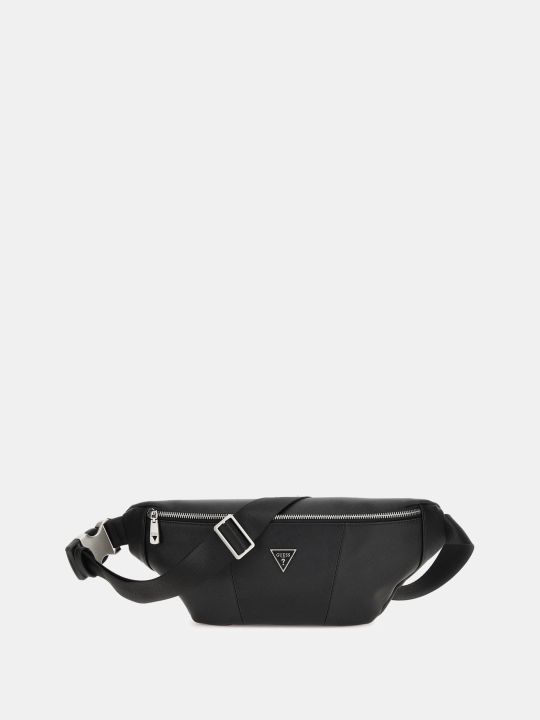 Guess Men Certosa Medium Bum Bag Black Colour Lazada