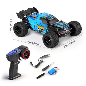 WLtoys | WLtoys 244018 1/24 RC Truck 30KM/H High Speed 2WD Off Road Remote Control Car with Gyro Stabilizer RTR Racing Buggy Toy Gift 
