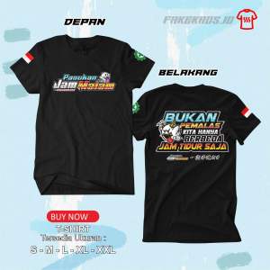 KAOS PASUKAN JAM MALAM NEW ARTIKEL (tebal bahan combed 24s)