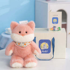 Blue White Castle Plush Toys Cat Dolls Childrens Dolls Cat Figures Qixi Festival Gifts for Bé Gáis Animal Dolls Original Version