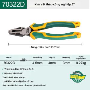 SATA | Kềm Đa Năng Chuyên Dụng Tiết Kiệm Công Sức cho Điện Công Nghiệp