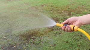 50M Deep Green Garden Hose with Spray Gun Set Suitable for Lawn and Household Car Washing