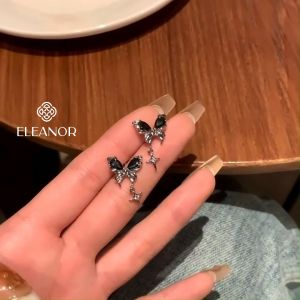 Bông tai nữ chuôi bạc 925 Eleanor Accessories hình hồ điệp phụ kiện trang sức khuyên tai 9315
