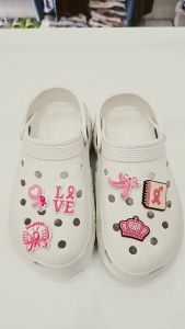 [C10] Sticker 2D Charm gắn dép Crocs dép sục dép cá sấu mẫu đa dạng pink