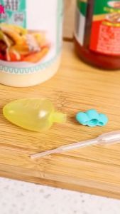 3 PCS BENTUK WORTEL SET BOTOL MINI TEMPAT SAUS KECAP BENTUK WORTEL CARROT SHAPED