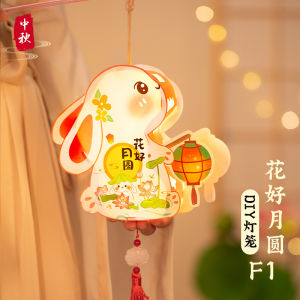 New Year Handheld Lantern Childrens DIY Handmade Horse Year Spring Festival Flower Lantern Kindergarten New Year Celebration