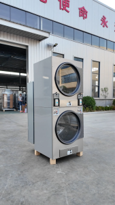 (ทักก่อนสั่งซื้อ) [มัดจำ] เครื่องอบผ้าสองชั้น เครื่องอบผ้าอุตสาหกรรม เครื่องอบผ้าสองชั้นหยอดเหรียญ สำหรับร้านสะดวกซัก ร้านซักผ้า หอพัก รีสอร์ต