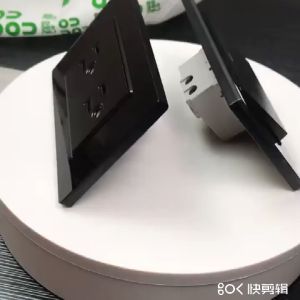 【Buy 1 Take 1】FCM Wall Switch for Light Universal Outlet Socket for Wall 118 Type Household Wall Socket Black Glass Panel 1/2/3/4 Gang 1/2 Way