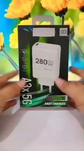 Batok Adapter Super VOOC 280W Fast Charger For OPP A3X 5G Batok Casan HP Fast Charging
