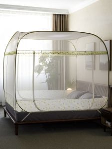 ผ้าป้องกันยุงแบบพับได้พร้อมประตูซิปสำหรับห้องนอน ไม่ต้องติดตั้ง รุ่นใหม่ 2025 ผ้าใบอุปกรณ์เสริมสำหรับหอพักนักเรียน