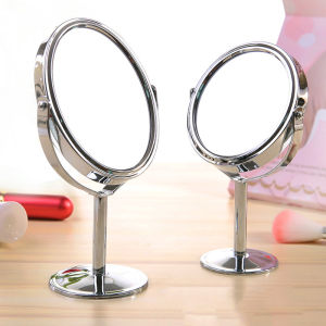 Gương Để Bàn Trang Điểm Phụ Kiện Cho Nữ Soi Làm Đẹp Gương Xoay Inox