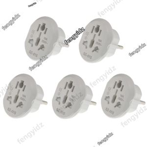 Bộ Chuyển Đổi Phích Cắm Du Lịch 16A 250V Chuẩn EU 2 Ổ Cắm Tròn Ổ Cắm Tường Đa Năng Dùng Cho AU US UK CN Sang EU KR Chất Lượng Cao Không Tiếp Đất