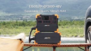 Pecron EP3000-48V LiFePO4 Large Capacity 3072Wh Portable Solar Power Station Expansion Battery Pack Suitable for E1500LFP