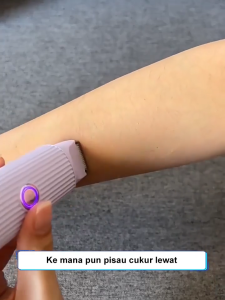 2 IN 1 Alat Cukur Wanita Alat Cukur Bulu Kemaluan Mini Epilator Shaver Hair Pencukur Bulu Ketiak Elektrik Pencukur Bulu Ketiak