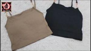 Chain small camisole American style sleeveless vest with chest pad